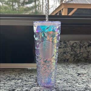 EUC Starbucks Iridescent Prism Tumbler